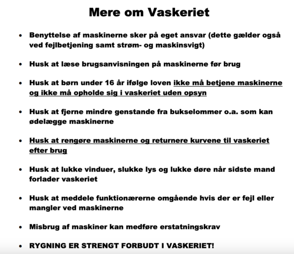 mere om vaskeriet
